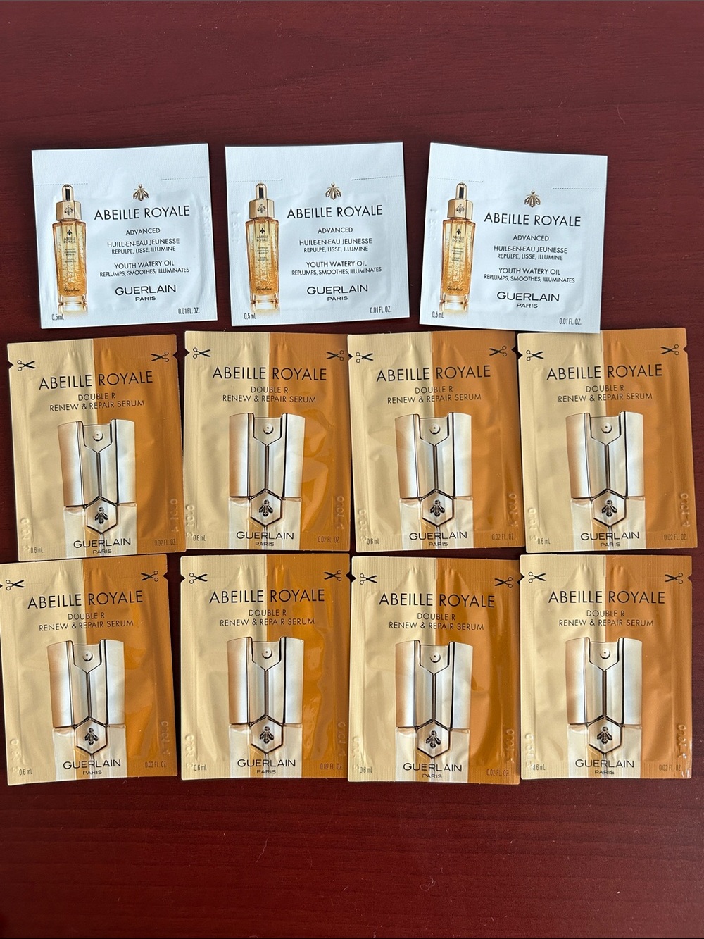 11 pieces Guerlain serum Sample Set
